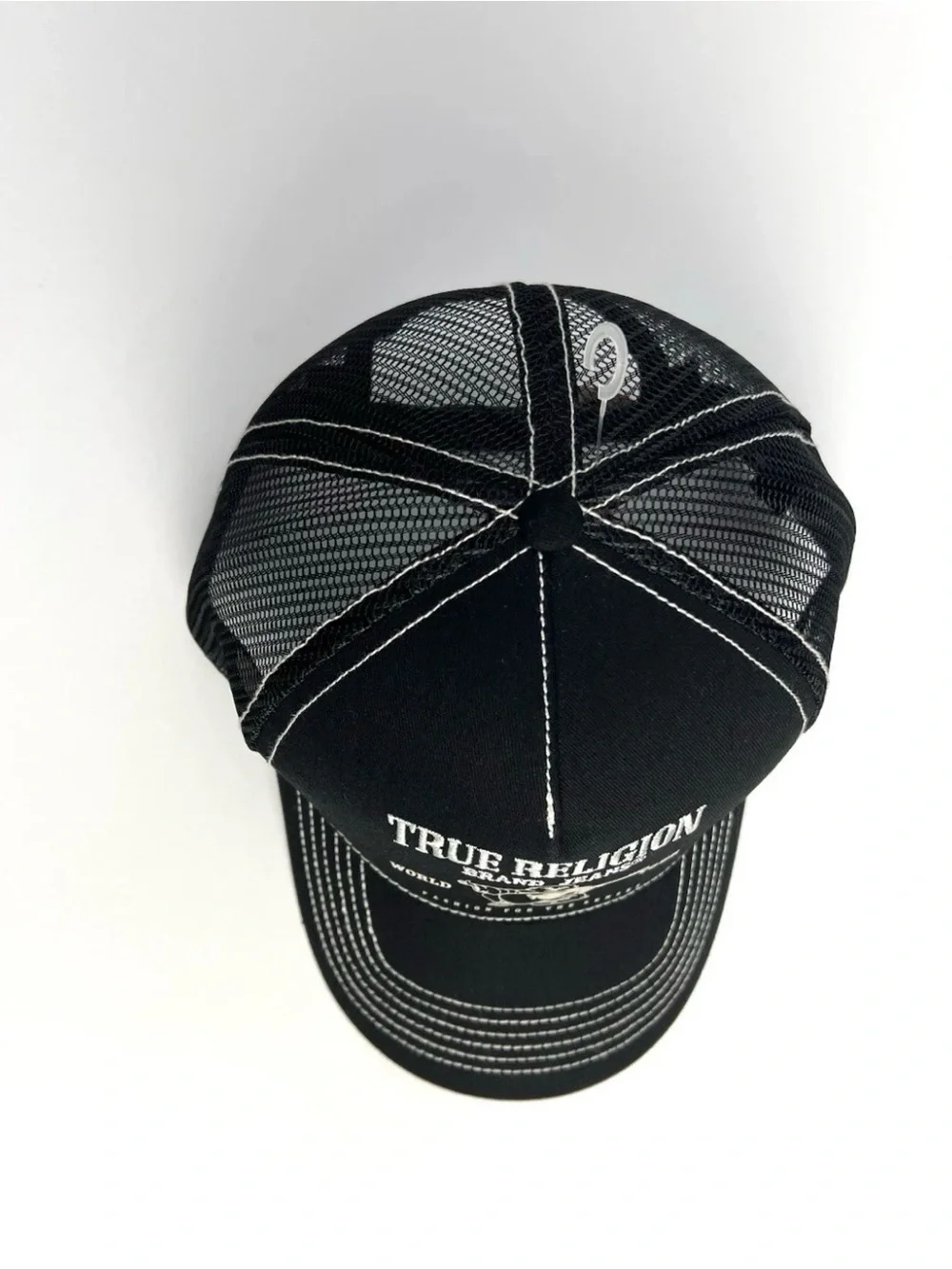 True Religion Trucker Hat Mesh Buddha Logo Snapback One Size -New Without Tag